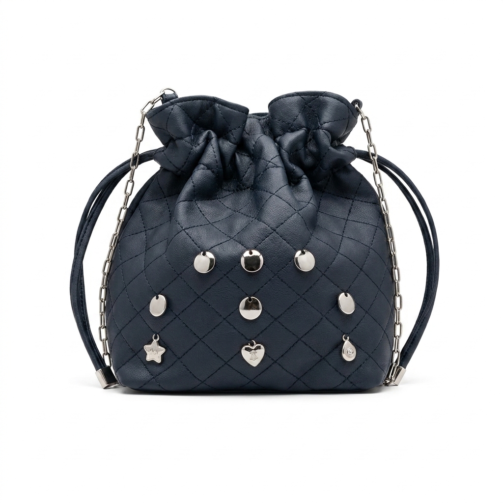 Bolsa boho Bucket Bag preta